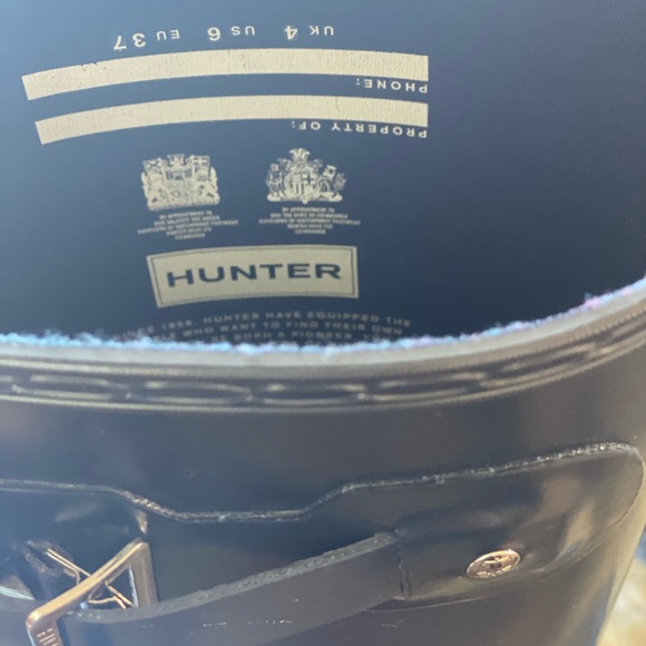 ☔️🆕 CLASSIC HUNTER BOOT GLOSS NAVY BLUE☔️ - Picture 8 of 13